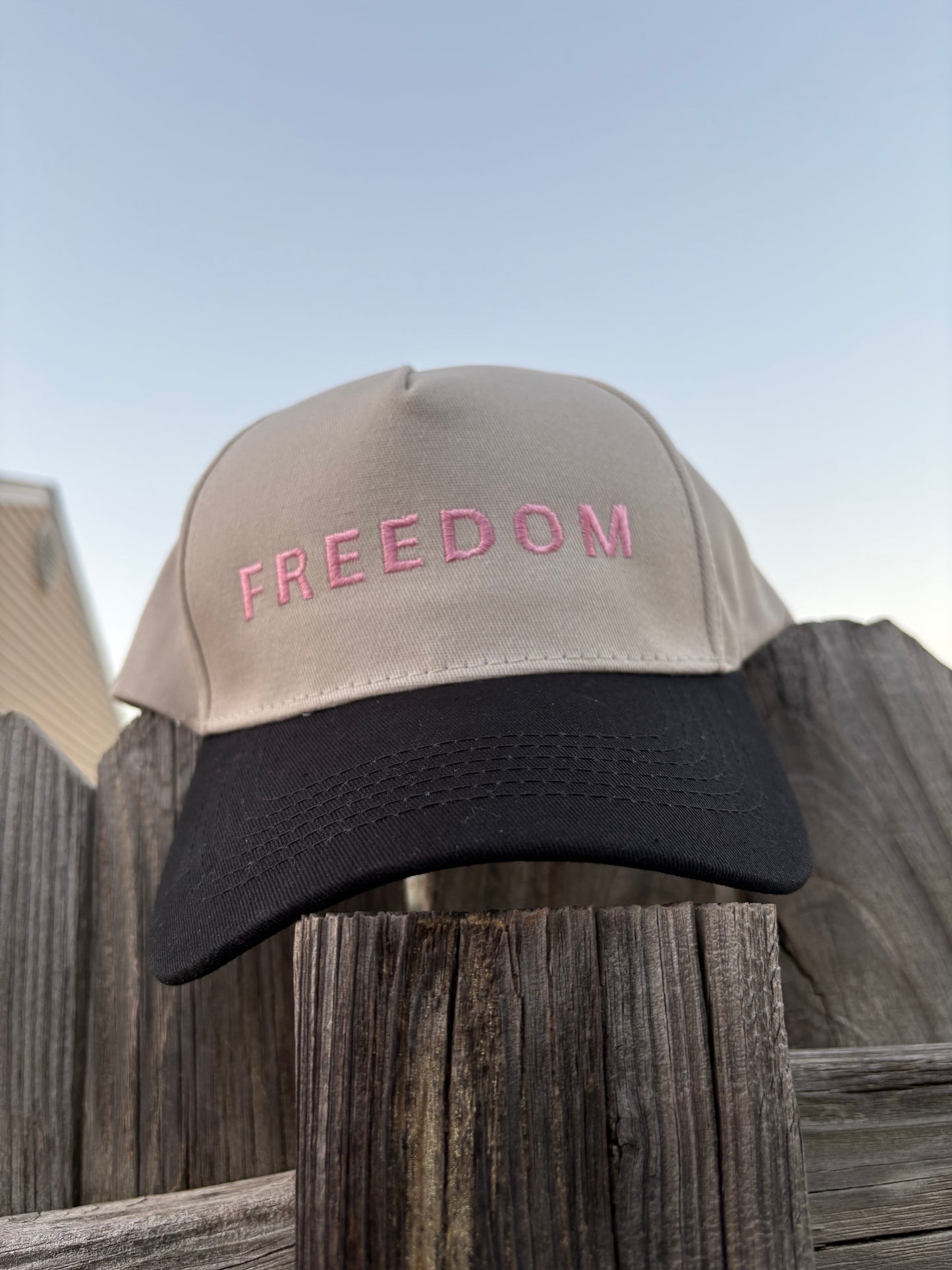 The FREEDOM Cap Pink Text: Charlie Kirk Memorial Fundraiser For Turning Point USA
