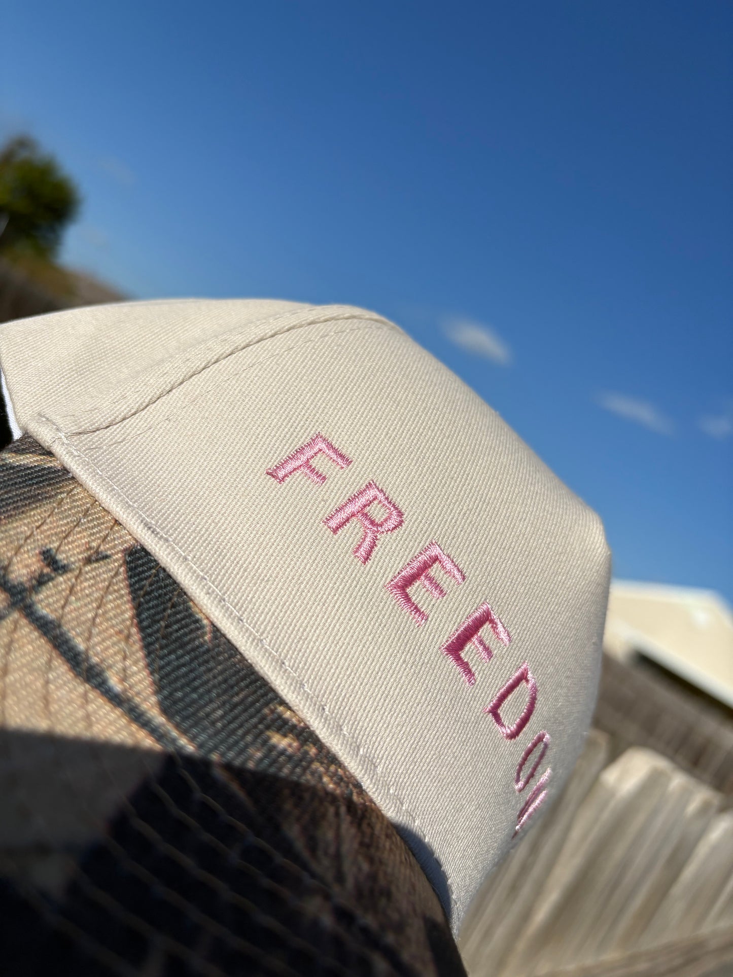 The FREEDOM Cap Pink Text: Charlie Kirk Memorial Fundraiser For Turning Point USA