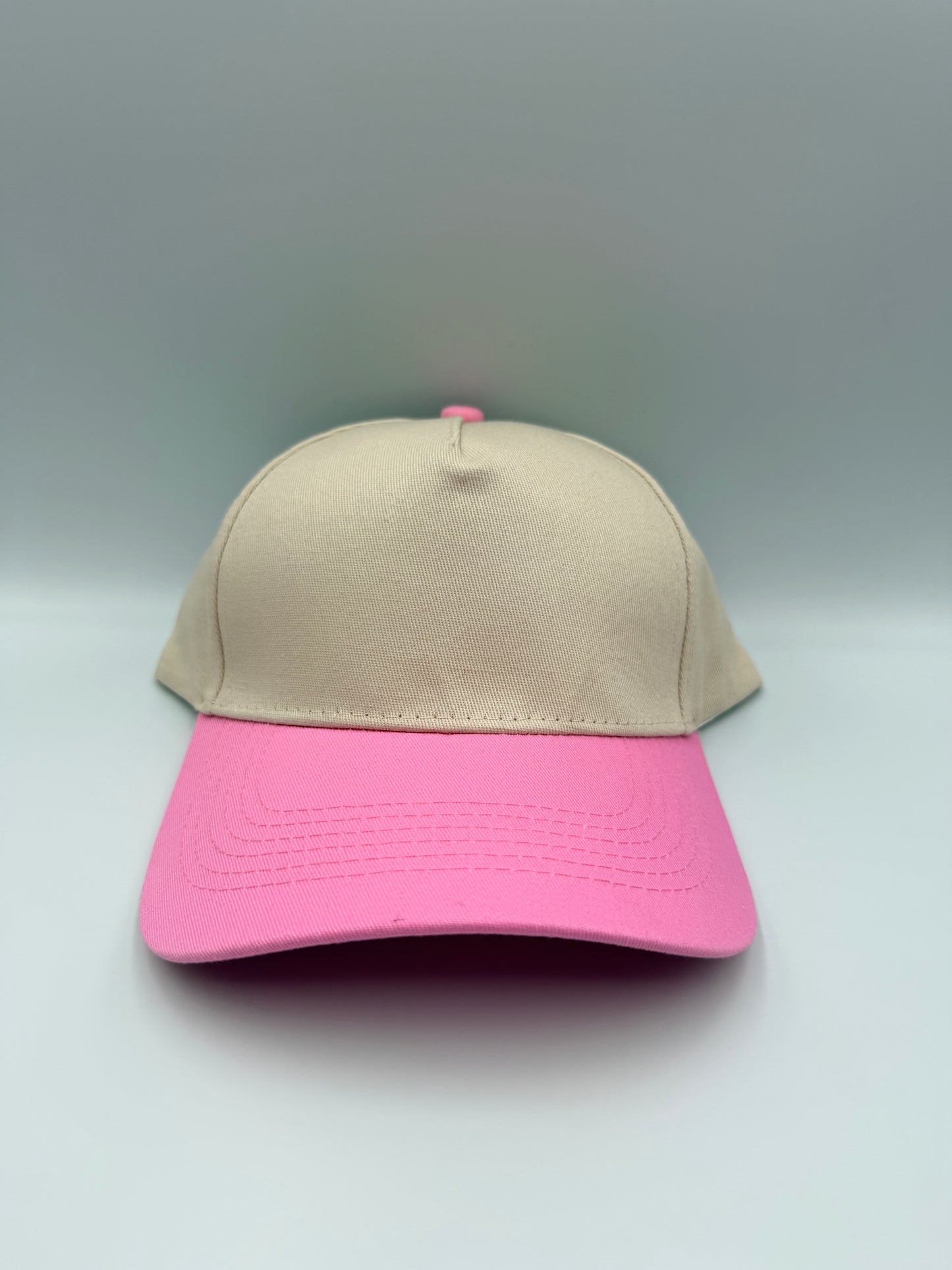 Build-A-Kap Two-Tone Twill Blank Hat Pink