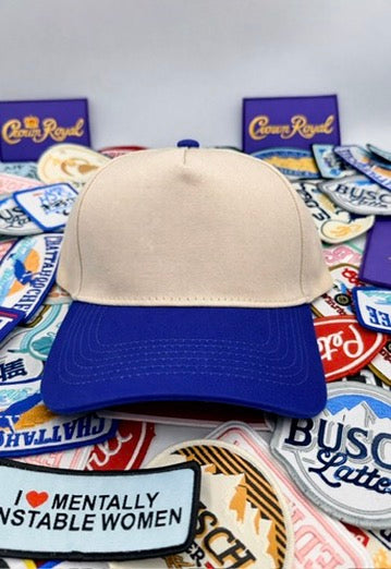 Build-A-Kap Two-Tone Twill Blank Hat Blue