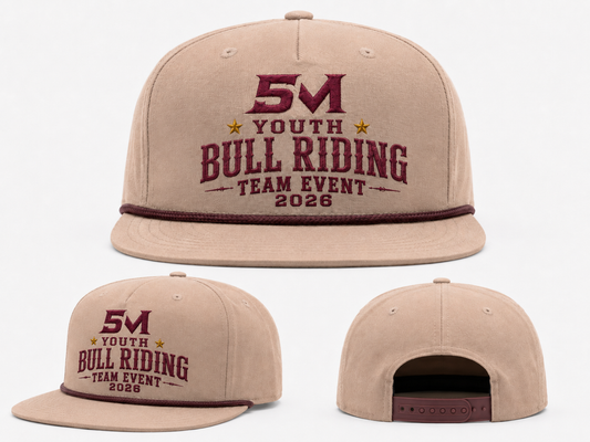 5M Youth Bull Riding Team Event Flat Bill Hat — Ride for Mylah