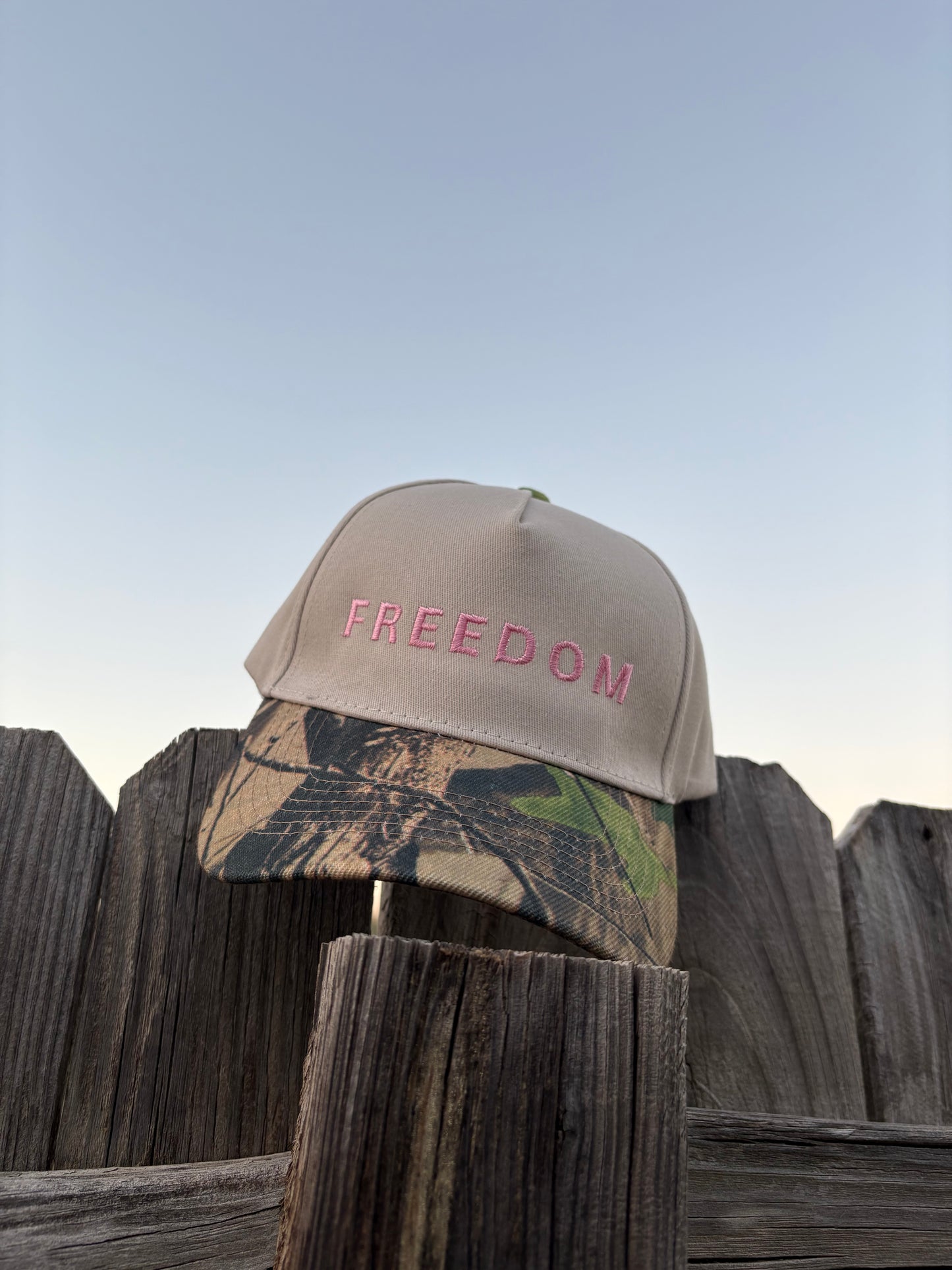 The FREEDOM Cap Pink Text: Charlie Kirk Memorial Fundraiser For Turning Point USA