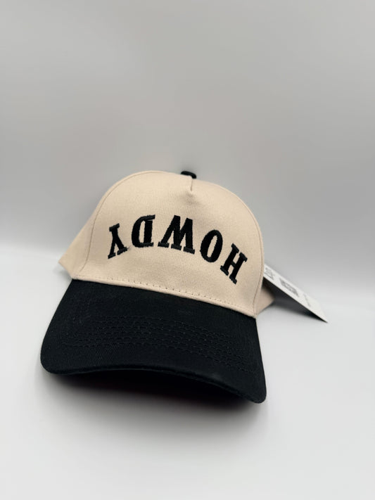 Howdy Hat – Black Brim Western Embroidered Cap