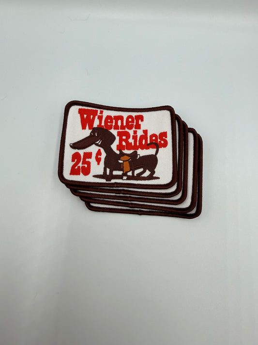 "Weiner Rides" Iron on Patch