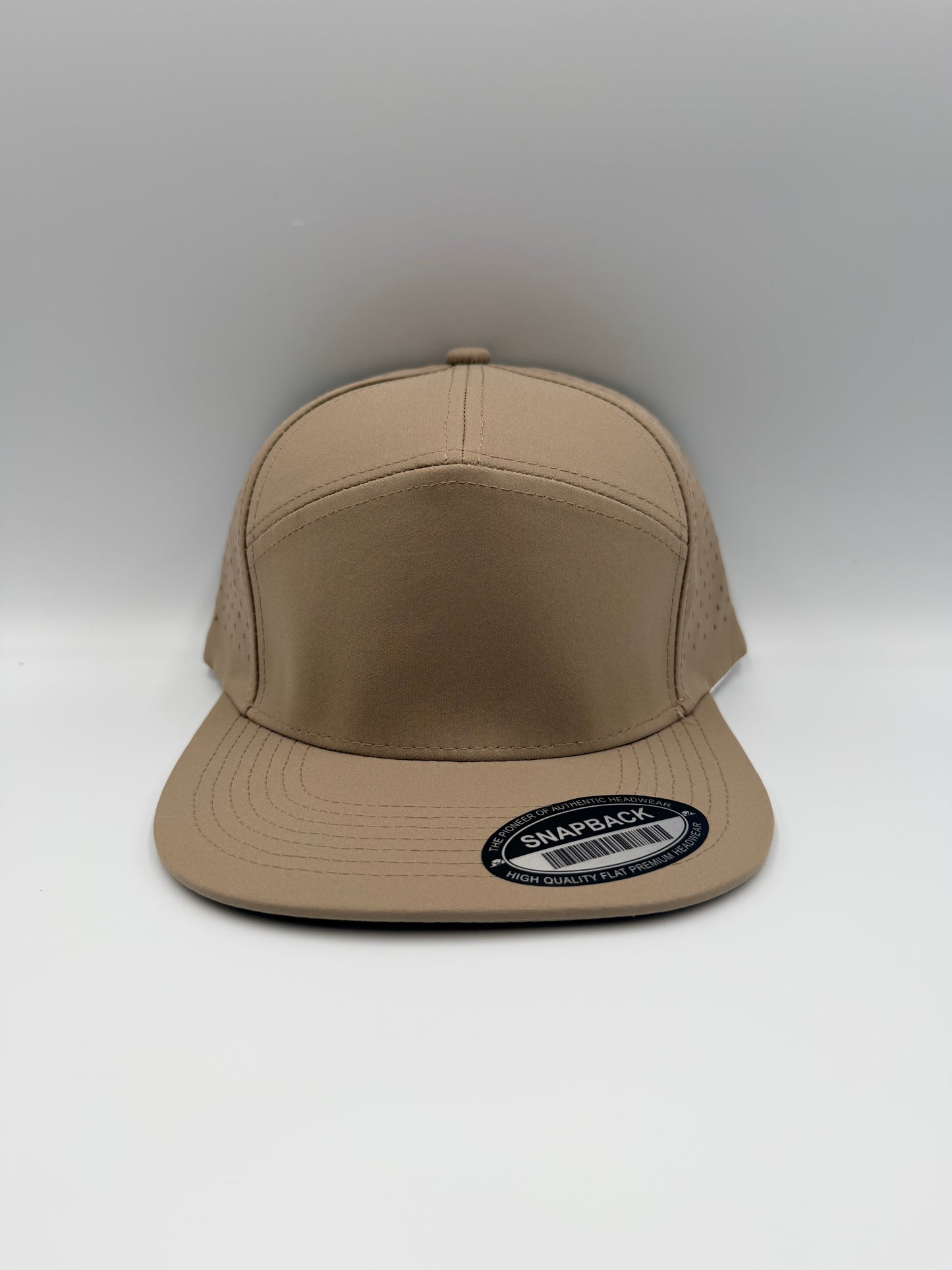 Build-A-Kap Classic Tan 7 Panel Blank Hat